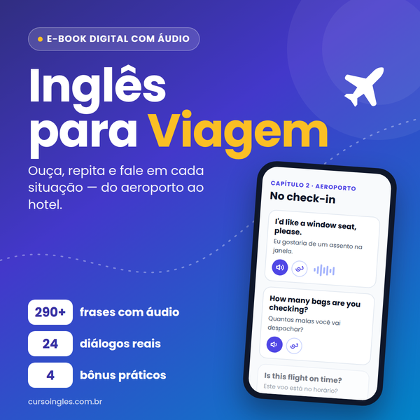 Capa do e-book Inglês para Viagem